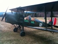 Flyet De Havilland Tiger Moth DH-82 ble produsert ved flyfabrikken på Kjeller på 30-tallet. Eierne søker nå Kulturminnefondet om støtte til restaurering.