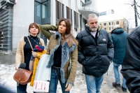 Eirik Jensen og samboeren Ragna Lise Vikre da de 28. januar forlot retten etter at fagdommerne i Borgarting lagmannsrett satte juryens delvise frifinnelse til side. I november blir det nok en ny rettssak.