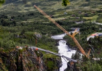 Fra 21. august blir det mulig å gå over den nye trappebrua som er bygd over mektige Vøringsfossen.