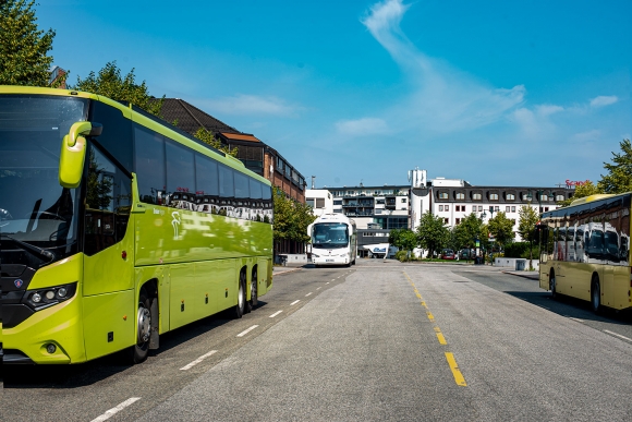 Fra bussterminalen i Hønefoss