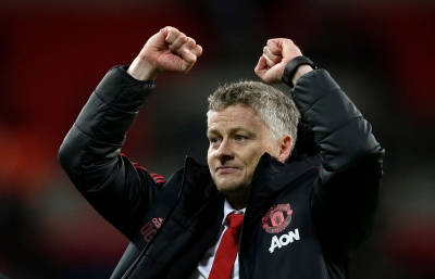 Ole Gunnar Solskjær fortsetter å feire seirer med Manchester United.